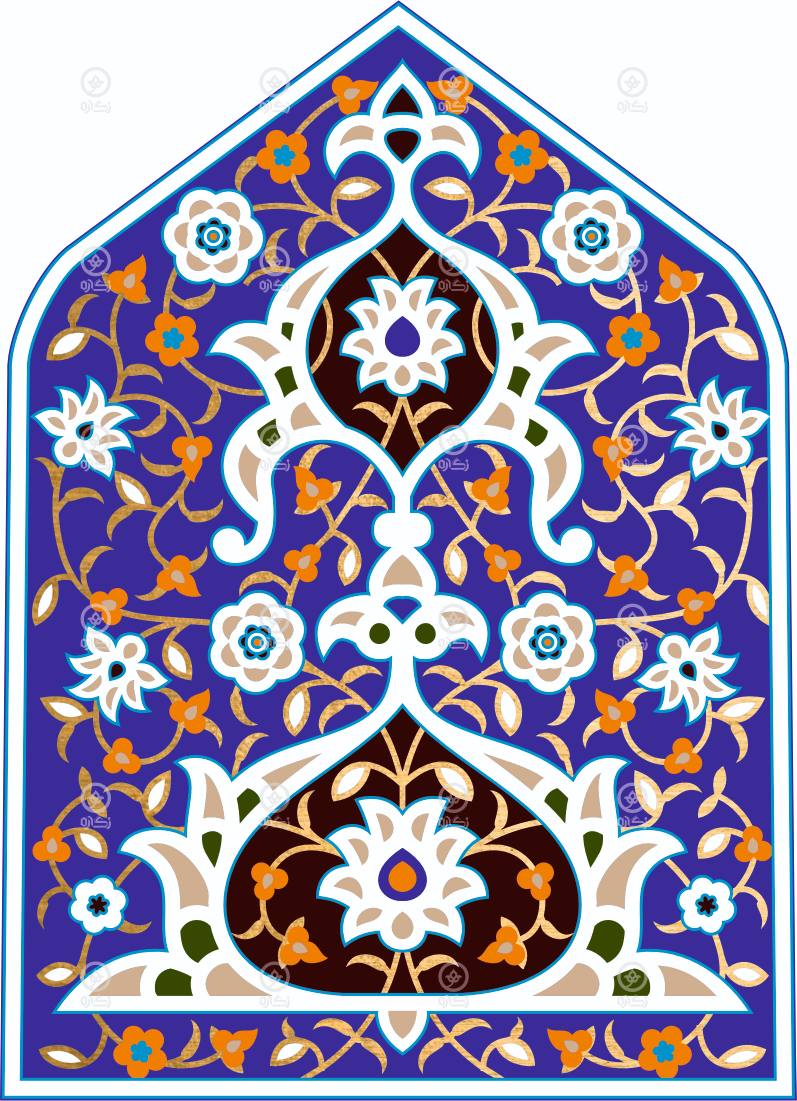 فایل طرح کاشی شماره 23 لایه باز با فرمت کورل و ایلاستریتور